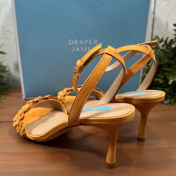 Draper James Alice Floral Heeled Sandals Size 7.5 - Picture 6 of 11
